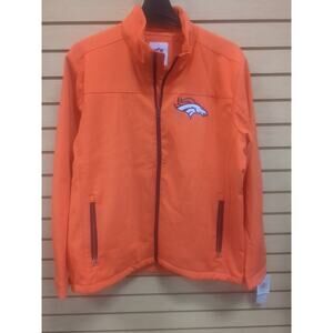 Denver Broncos NFL Team Apparel Jacket Orange Full Zip/ Size XL